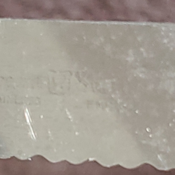 VTG Regent Sheffield England Warwick Cream Handle Bread Knife Leaves 1970s - Picture 6 of 10